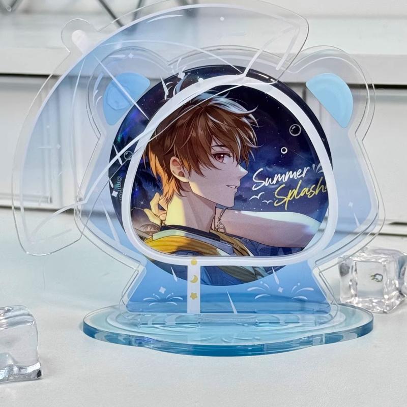 Raincoat Series Badge Acrylic Ornaments for Anime 58mm 65mm 75mm Badges Display Creative Badge Holder Charm Display Stand 2025