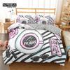 Fashion Sleep Bedding Collection Makeup Cosmetic Theme Bedspread Cover Polyester Perfume Lipstick Nail Polish Brush Print Pattern Quilt Cover King