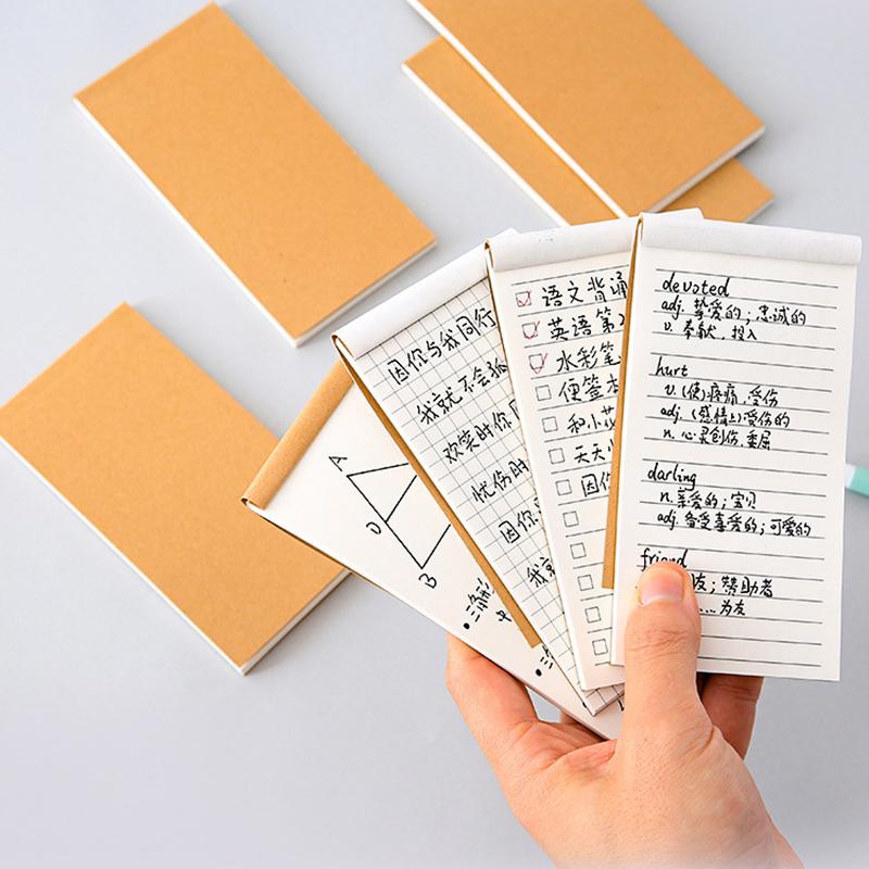 4 Typy Kraftový Papír Zápisník Plánovací Papír Prázdný Zápisník Přenosný A Odtrhávací Zápisník Ins Blok na Poznámky Seznam Úkolů Plánovač Zápisník