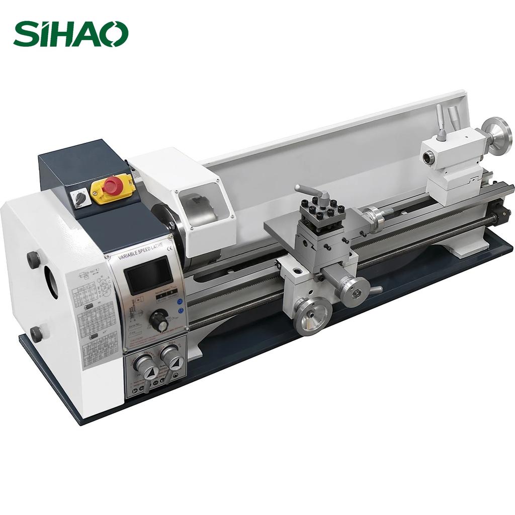 SIHAO Mini Metal Lathe 220x600/750mm, Brushless/Brushed Motor 1200W/1500W Variable Speed
