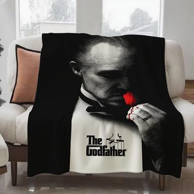 Classic Film The Godfather Blanket Design Lightweight For Dorms, Naps, Living Room, Office,Sofa,All-Season