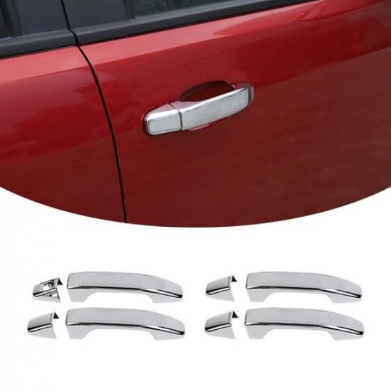 For 15-22 Chevy Colorado/Canyon Chrome Door Handle Bezel Covers Trim Accessories