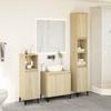 VidaXL Ensemble de meubles de salle de bain 3 pcs chêne sonoma, armoire de salle de bain, armoire de bain, meuble-lavabo de 3282655