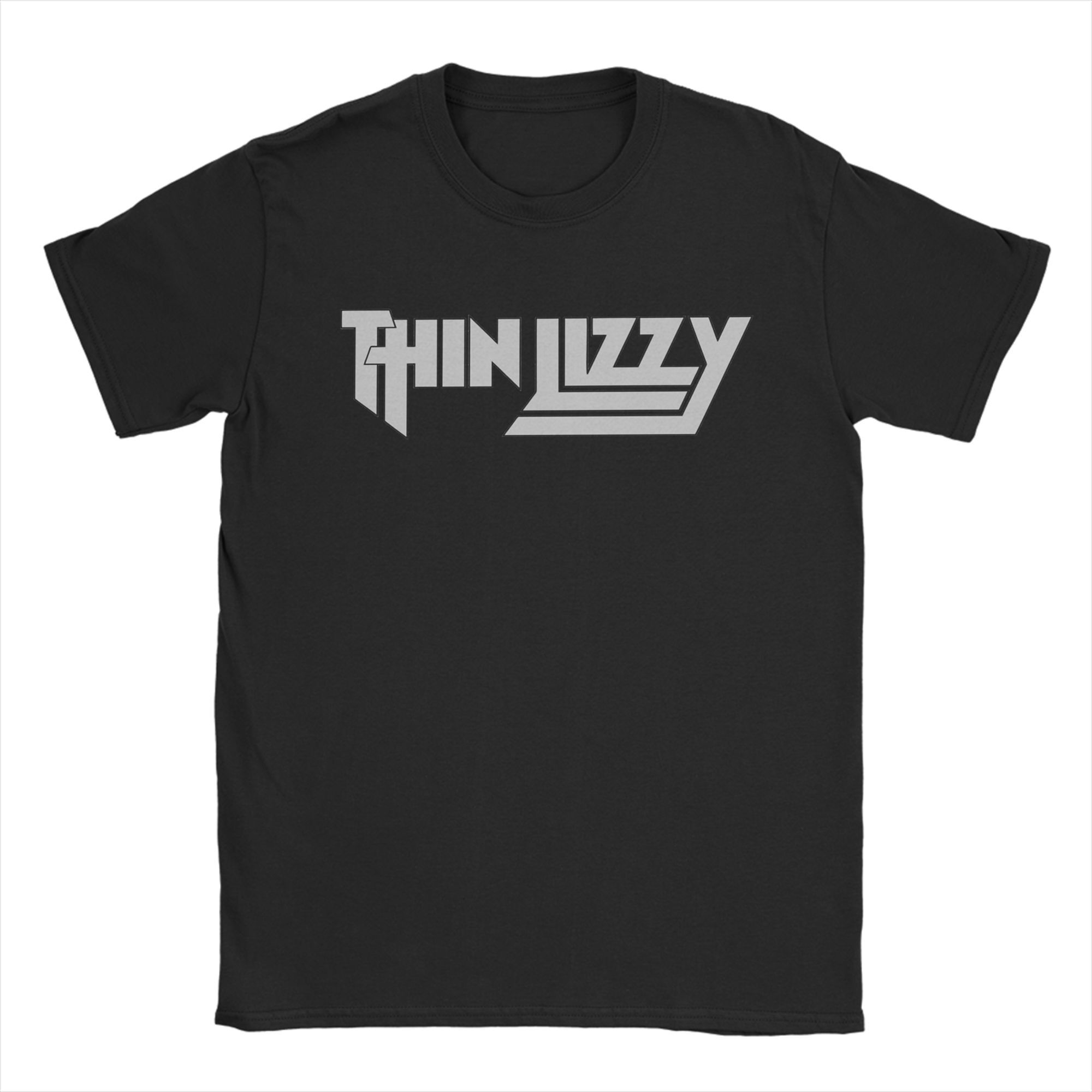 

Novelty Rock Band Thin Lizzy T-Shirt for Men O Neck 100% Cotton T Shirts Tour Concert Short Sleeve Tees Printed Clothes L