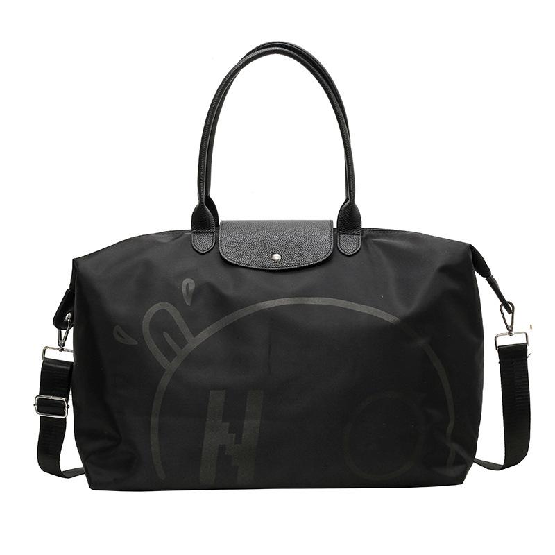 

Women s cartoon contrasting colors personalized outing travel bag household clothing storage bag