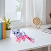 3D Printed Cat Figurine Movable Joints Cat Figure Articulated Animal Model Toy Home Office Bookshelf Desktop Decoration Ornament