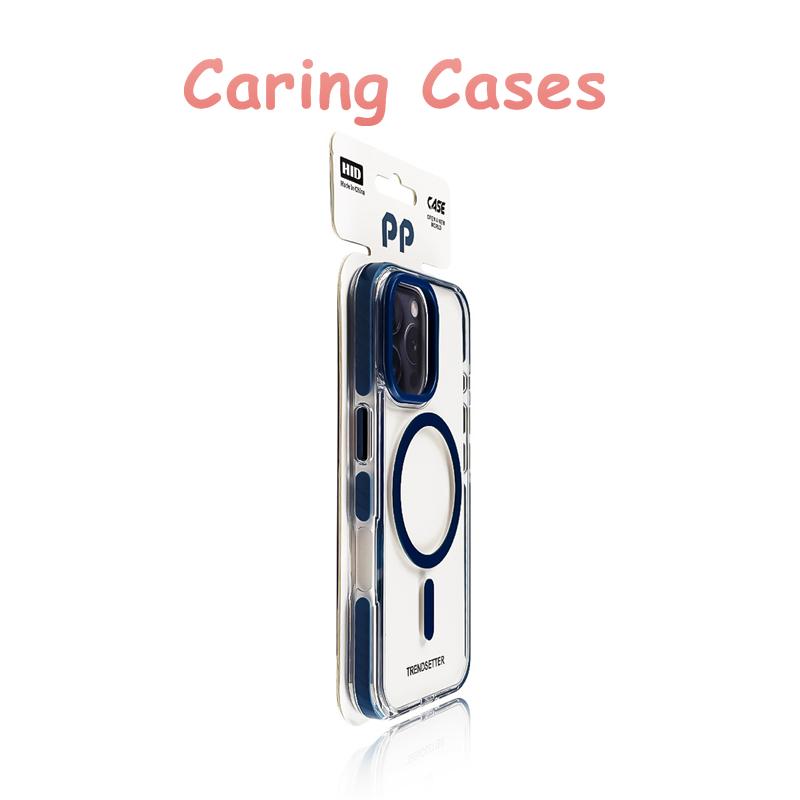 

For iPhone 17 Pro Max Case Navy Magnetic Clear Acrylic Shockproof Lens Ring Compatible with iPhone 16 15 14 13 12 iPhone 12 Pro