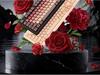 BOW Hangshi Multi-Mode Backlit Bluetooth Keyboard with Lipstick Foundation Design for Women, Mechanical Feel, and Wireless/Wired Options