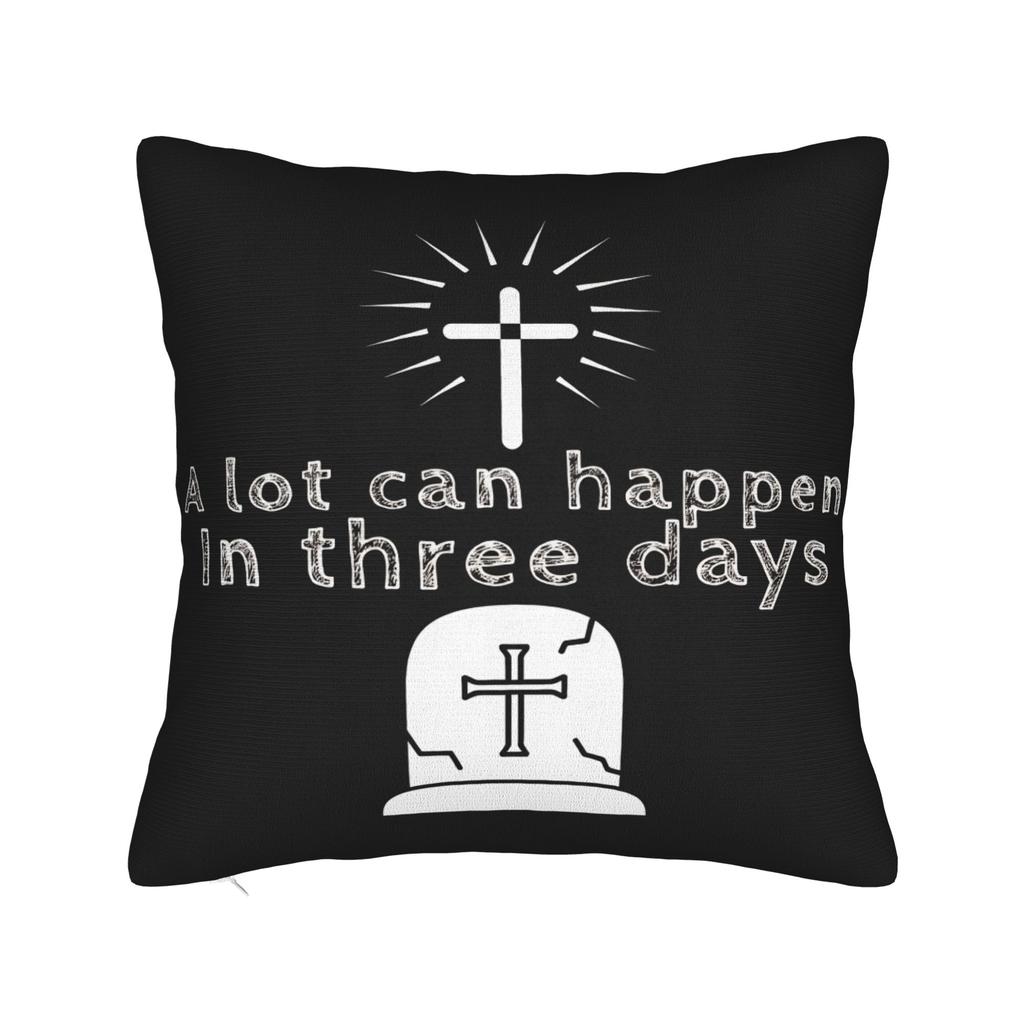 Pillow Cover He Is Risen Boho Easter Christian Jesus Vintage Pillow Case For Sofa Bedroom Home Decor Pillowcases