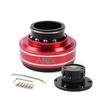 ZS Steering Wheel Hub Adapter, 6-Hole, 70mm, for Racing Simulator Games, M-OZA S-imagic M10 A/Mini European Trucks (Red)