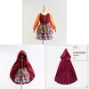 Costume da Ragazza Hocus Pocus per Halloween Bambini Cosplay con Stampa a Quadri per Bambine Piccole