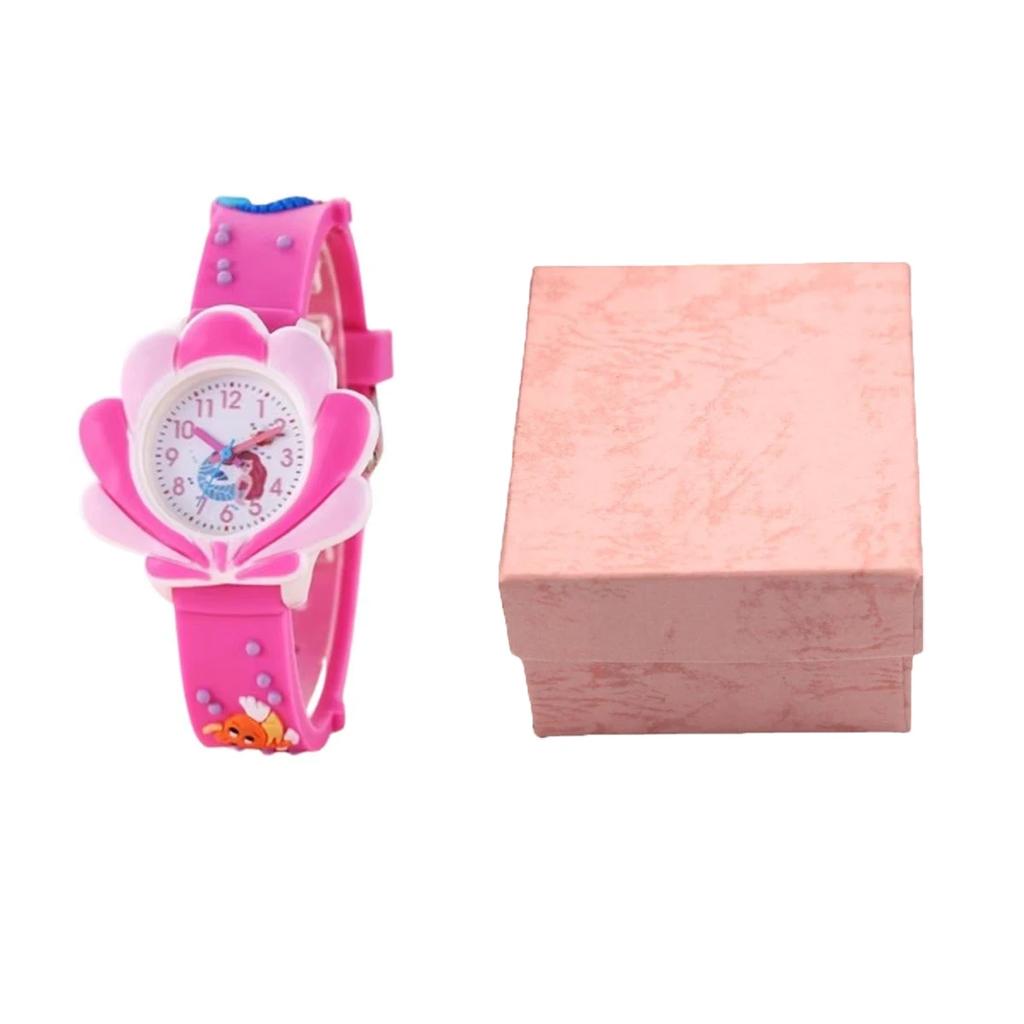 2025 New Sunflower Cloud Printed Silicone Band Children's Watch Girl Cute Cartoon Quartz Watch Kids Watches Boys Girl Watche