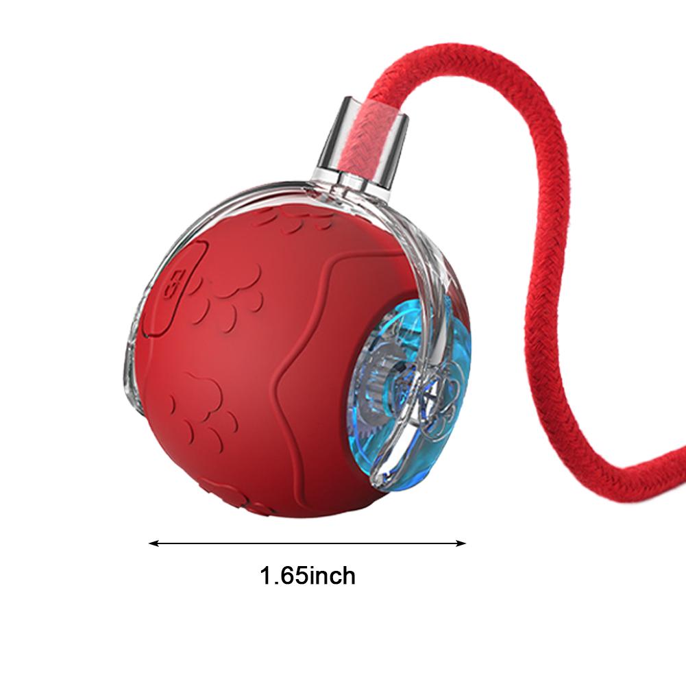 Interactive Cat Toy Ball 3 Modes Automatic Rolling Ball Rechargeable Self Rotating Ball Fast Rolling Ball for Bored Indoor Cats