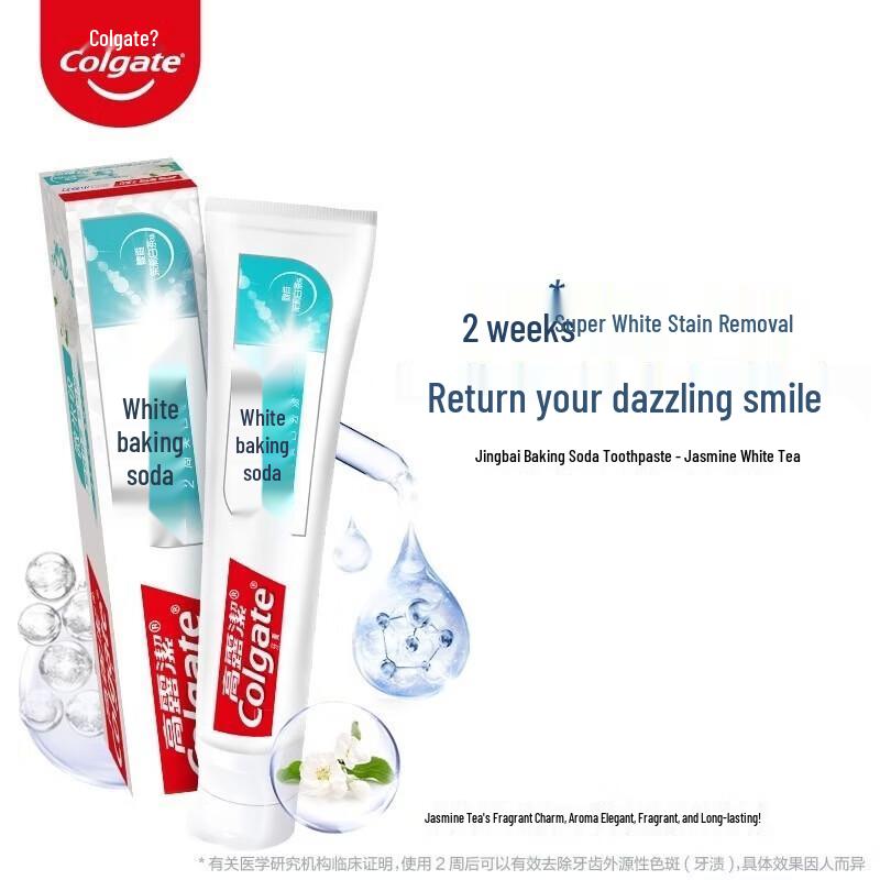 Colgate Power White Jasmine White Tea Baking Soda Toothpaste