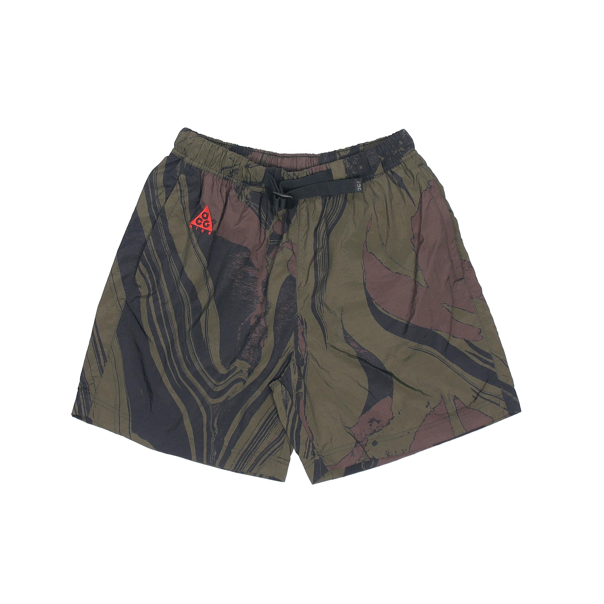 Nike ACG Mt Fuji Printing Sports Shorts Green Dark green Men s CK9250-325 M
