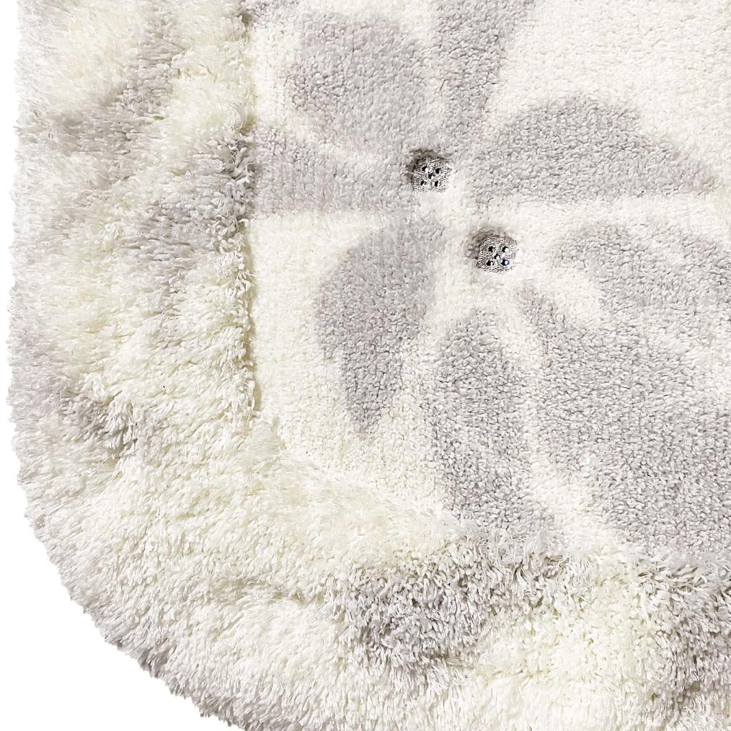 Senko NYNAS Grand Toilet 70 x 70 Ivory with Elegant 35717 Mat, approx. cm, Rhinestones, Design,