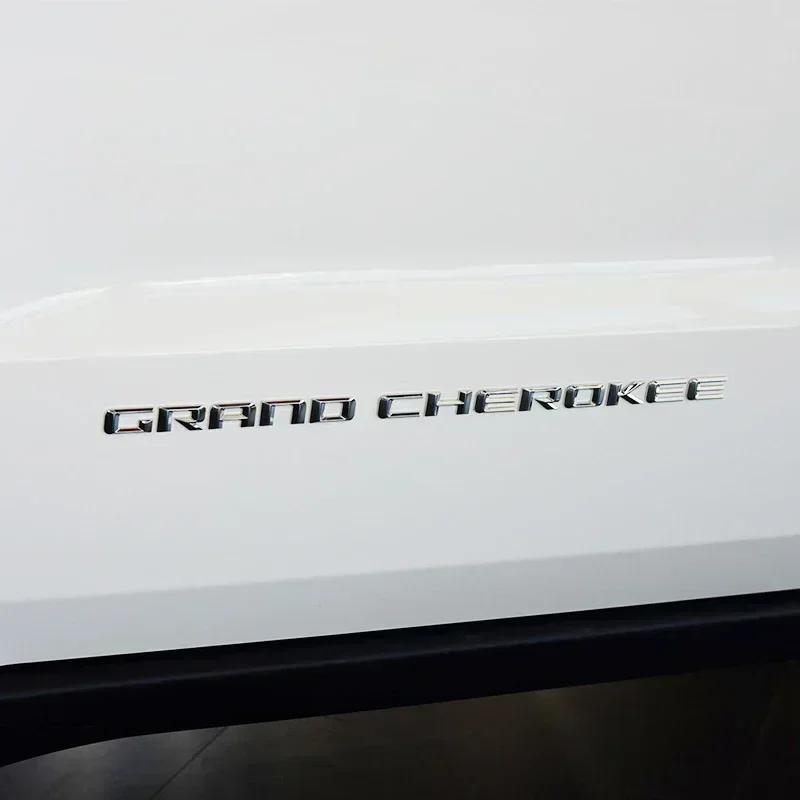 ABS 3D Letters Car Fender Side Emblem Badge Logo Stickers For Jeep Grand Cherokee WK2 WK WJ SRT 2013 2014 2015 2016 Accessories