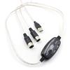 USB IN-OUT MIDI Adapter Cable Electronic Keyboard Converter Cord Laptop PC to Music Keyboard Audio Cable for Windows7/8/10 Vista