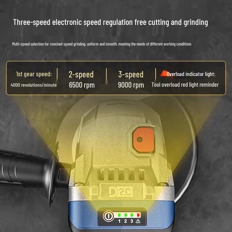 Dongcheng 20V Brushless Cordless Angle Grinder CN plug (adapter included)