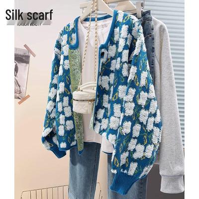 Sibaishi Women's Casual Colorblock Knit Sweater