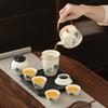 Ru Kiln Travel Set Ceramic Kuaike Cup Portable One Pot Four Cups Company Business Companion Gift Festival