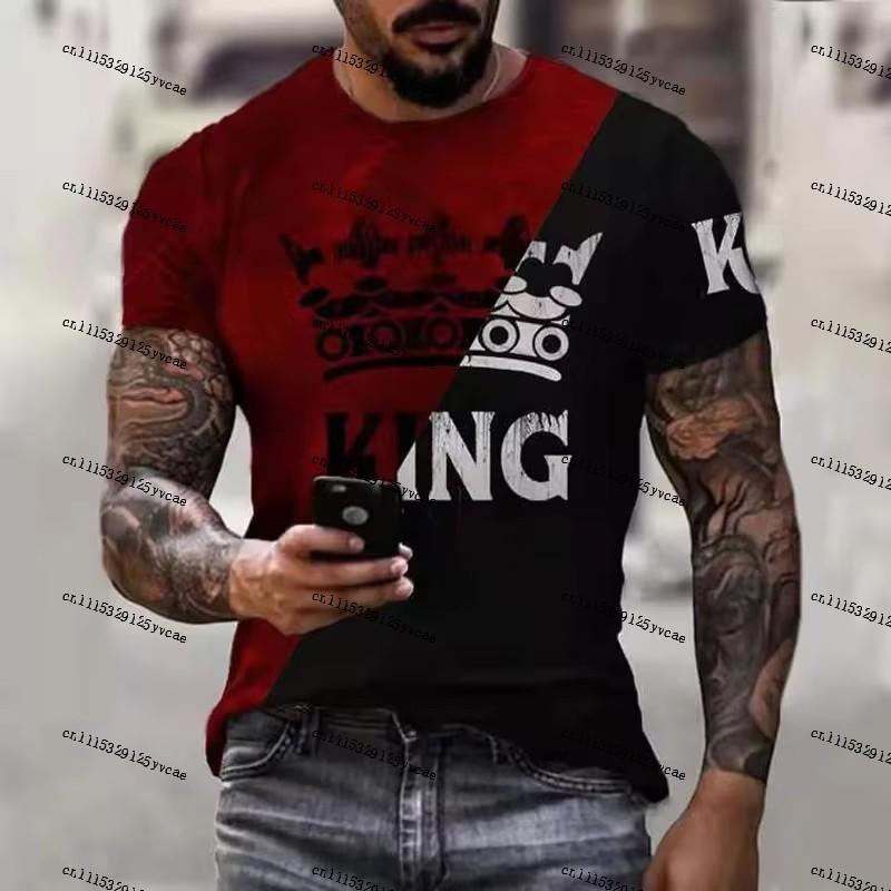 Lustiger Cartoon-Print Kurzarm-T-Shirt Lockerer Lässiger Stil Tägliche Streetwear Trendiges Oberteil Unisex Bequemer Stoff