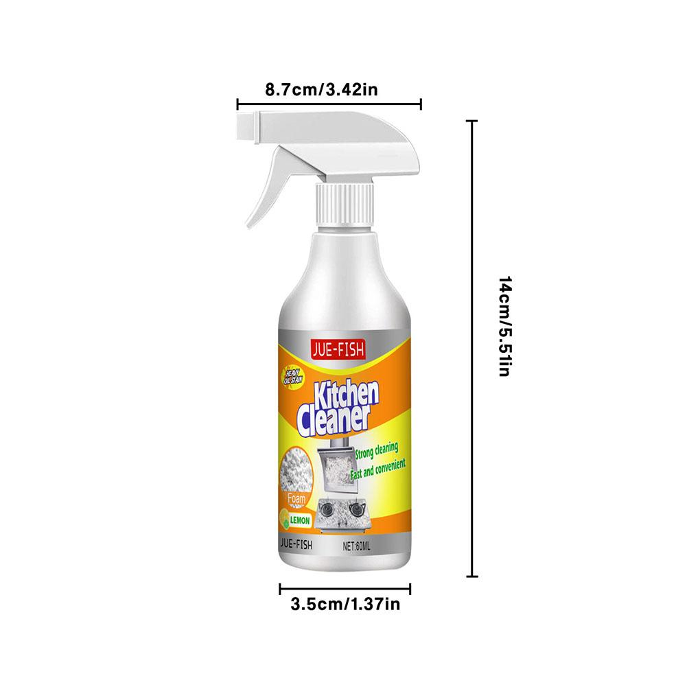NEW 60ml Foam Cleaner Kitchen Grease Cleaner Stain Remover Cleaner Spray Magic Kitchen Degreaser Products Foam Home Cleaning