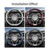 Geeignet für Kia Lenkradabdeckung mit Carbonfaser-Textur, segmentiertes Schnellverschluss-Design, langlebig, für Sportage Seltos Sorento Niro Sonet Picanto