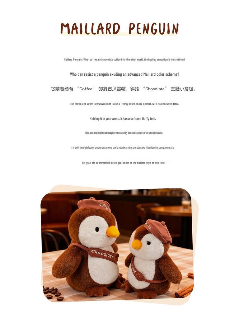 Graduation-Ceremony Penguin Plush Toy with Hood