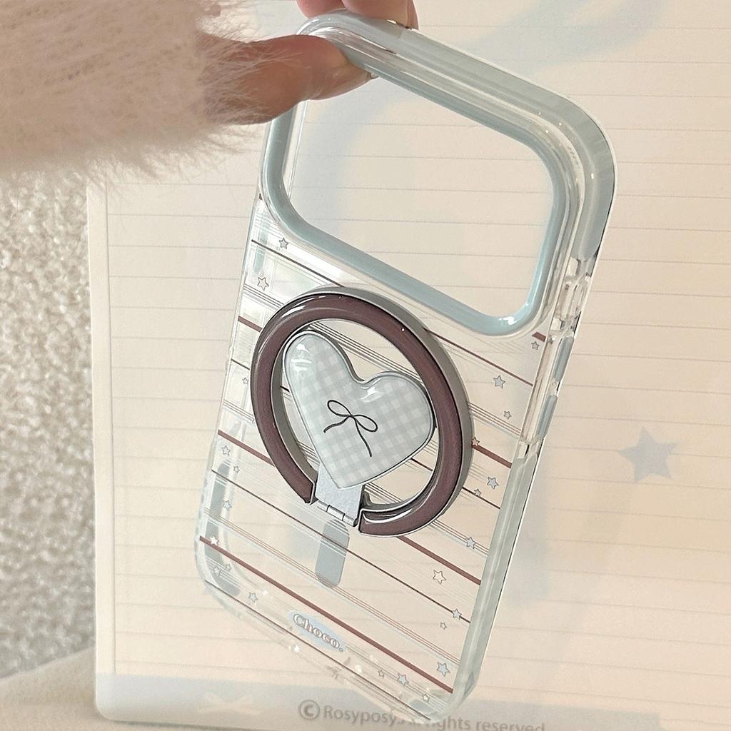 American Star Is Suitable for Apple 17promax Mobile Phone Case IPhone16 Love Magnetic Bracket 14 Transparent 13 Soft Shell