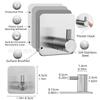 Gold & Black Self-Adhesive 304 Stainless Steel Coat and Hat Hook - No-Punch, Nail-Free, Behind-Door Design.