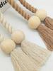 Magnetic Window Curtain Tiebacks Simple Wooden Tassel Curtain Buckle Curtain Holdback Suitable For Bedroom Living Room Kitchen Home Decoration