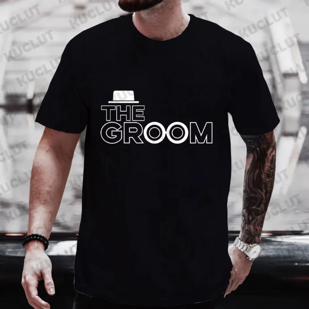 Team Groom Squad Best Man T Shirt Groomsman Tees Male Single Farewell Bachelor Evg Party Blouses Friends Engagement Wedding Tops