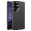 Case for Galaxy S25 Ultra - Leather/PU+Metal, Black, Shockproof