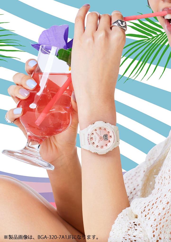 [Casio] Watch Babygie BGA-320-7A2JF Women's White