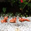3Pcs Garden Fox Miniature Figurines Garden Decor for Outdoor Garden Yard