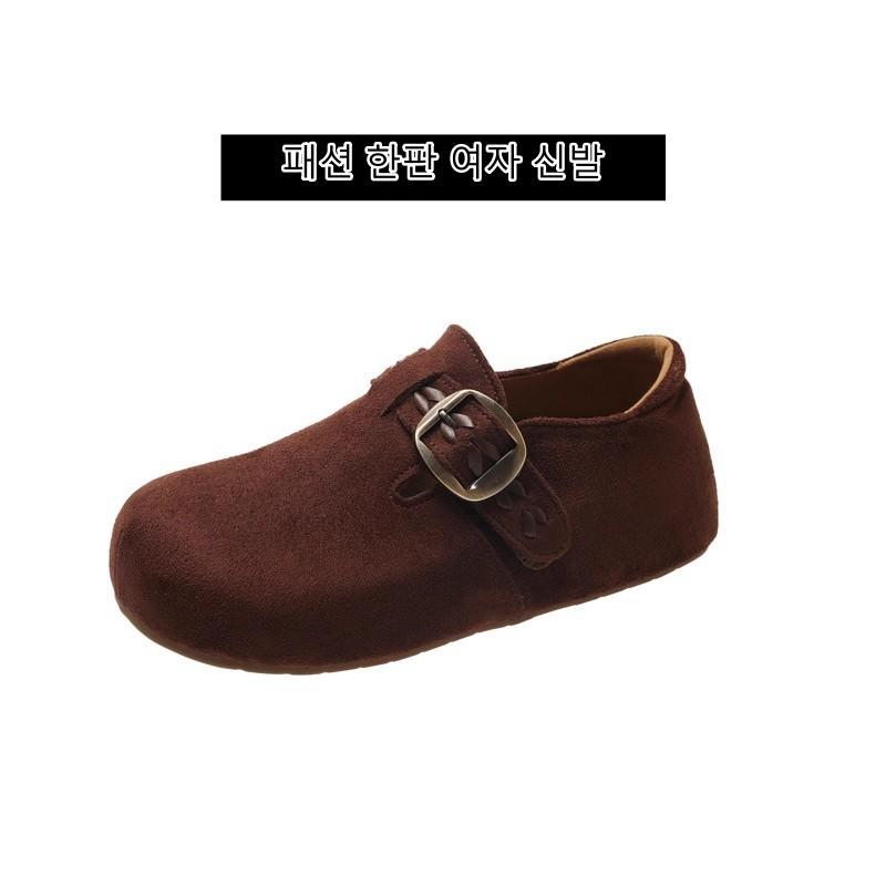 Korean Retro Embroidery All-inclusive Boken Shoes, Women's Retro One-pedal Platform Casual Single Shoes, New In Autumn 2025