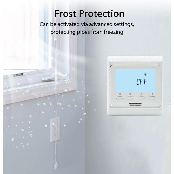 WiFi Heat Floor Programmable Thermostat 220V 16A Electric Home Underfloor Warm Heating Temperature Controller APP Remote Control