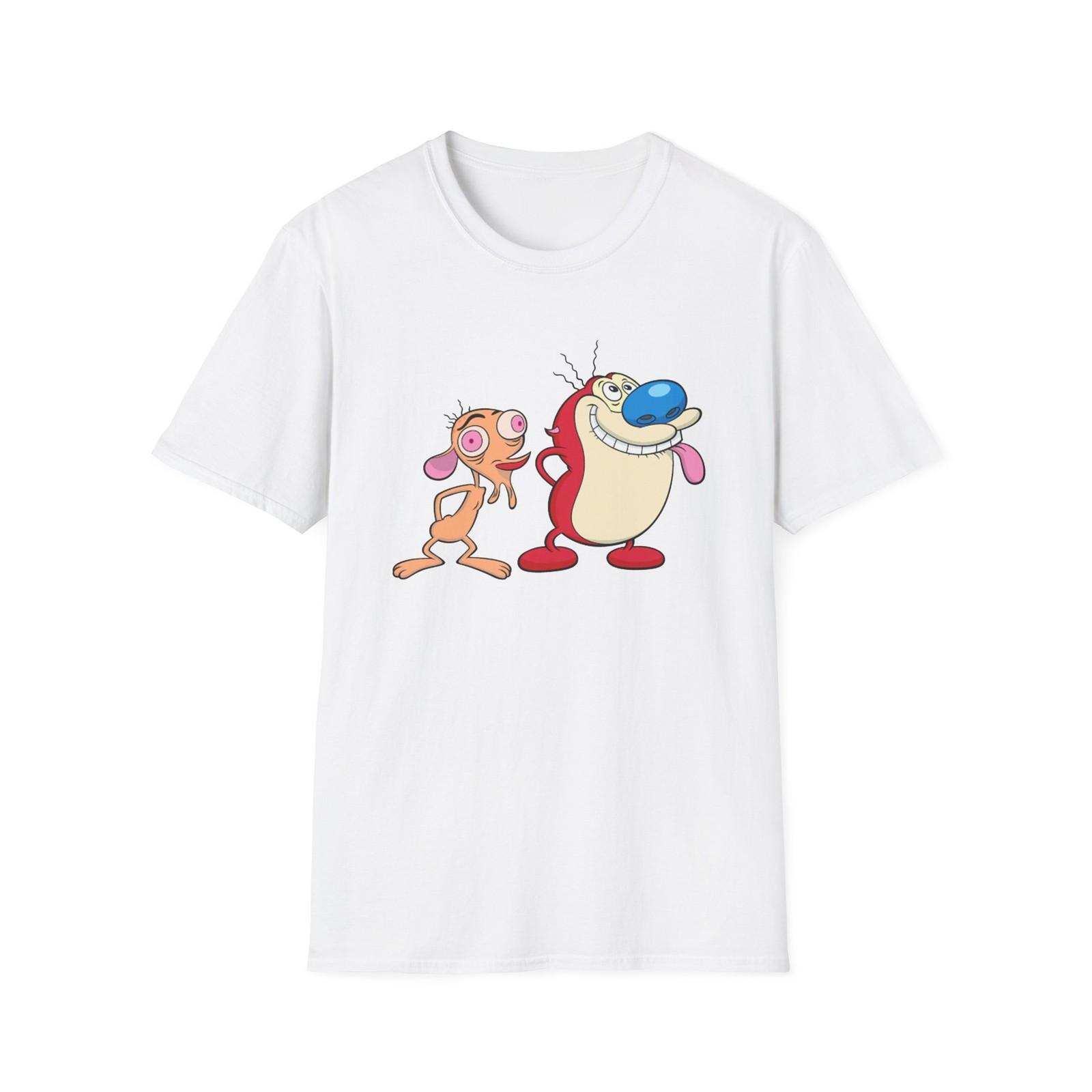 Ren and Stimpy - Unisex Softstyle T-Shirt S