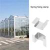 Professional Greenhouses Glass Retainer Clip 25/50pcs 25mmx10mmx15mm Reinforced Stainlesses Steel Horticulture Clip