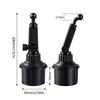 Adjustable Vehicle Cup Holder Mount For Smartphones And Tablets Up To 17inches With Secure Spring Clip