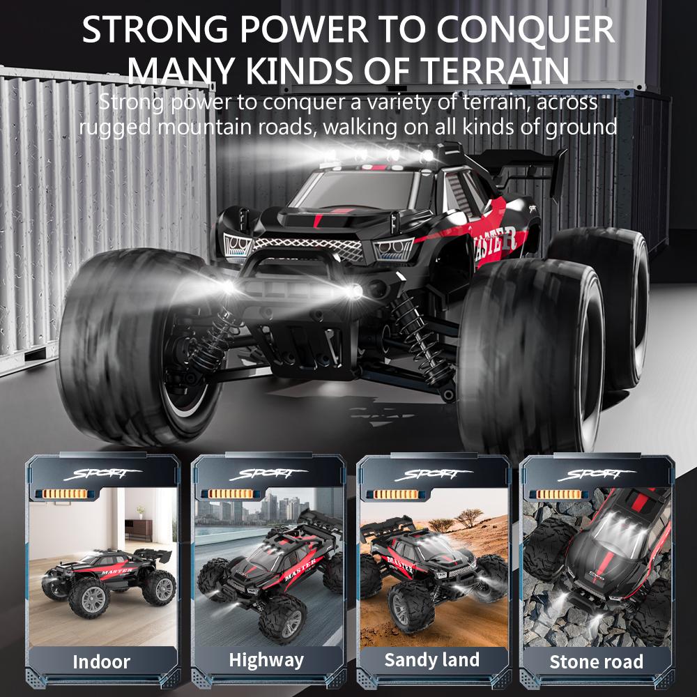 1:16 4WD RC Car Off Road 40KM/H Professional 2.4G High Speed Racing With LED Light Remote Control Cars Drift Monster Truck