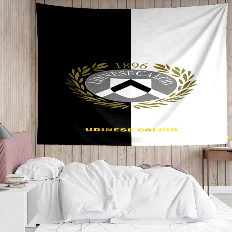 Udinese Calcio Crest Tapestry, Unique Design Tapestry, Suitable for Bedroom,Livingroom, Playroom,Heartwarming Fan Holiday Gifts