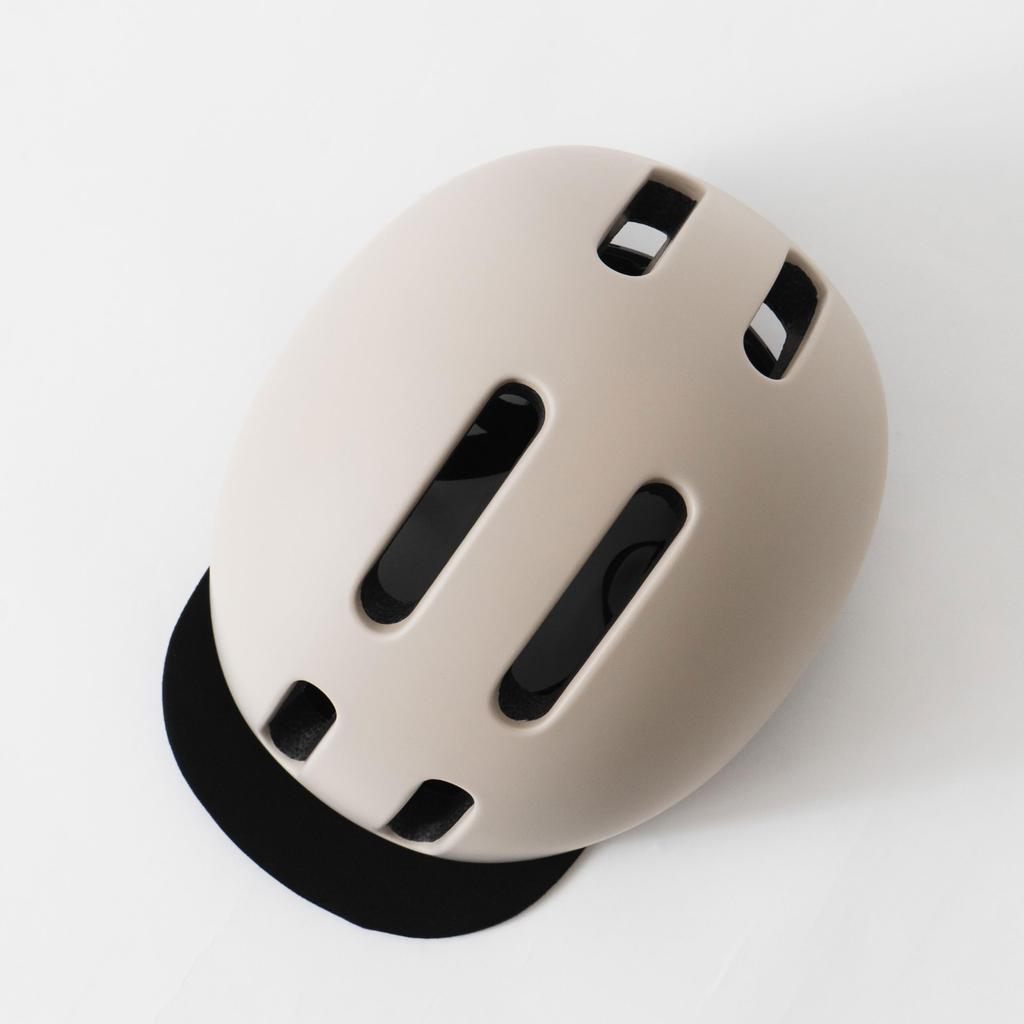 BICYCOVER Helmet for Children and Adults Child Size Ages Parent-Child (Beige, (52-56cm, 3-10))