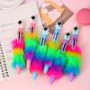 36pcs 0.7mm Cartoon Astronaut Fur Six-color Ballpoint Pen Multi-color Hand-door Pen Gift Pen Prize Pen Creative Stationery Back To School Season