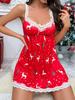 Popular Christmas sexy lingerie cosplay uniform sexy seduction dress suspender skirt