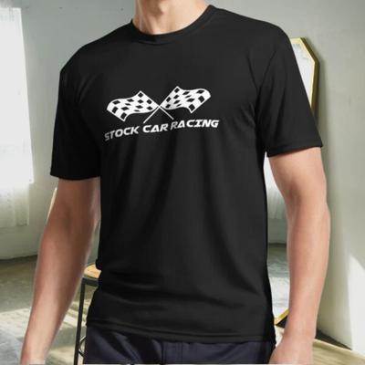 New Shirt Stock Car Racing with Chequere Active Logo T-Shirt Funny Size S To 5XL