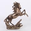 Elegant Horse Statue Resin Sculpture Desktop Decors For Home Office Decoration Hand Painted Detail 18cm Length