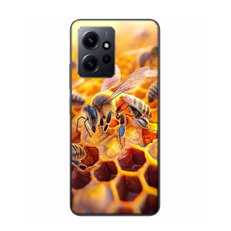 

Bees and Honey in the Honeycomb Phone Case For Redmi 12 13C 12C 15C 9 10 10C Note 13 Pro Plus 14 15 Pro 9T 9C 9A TPU Soft Cover Redmi Note 9