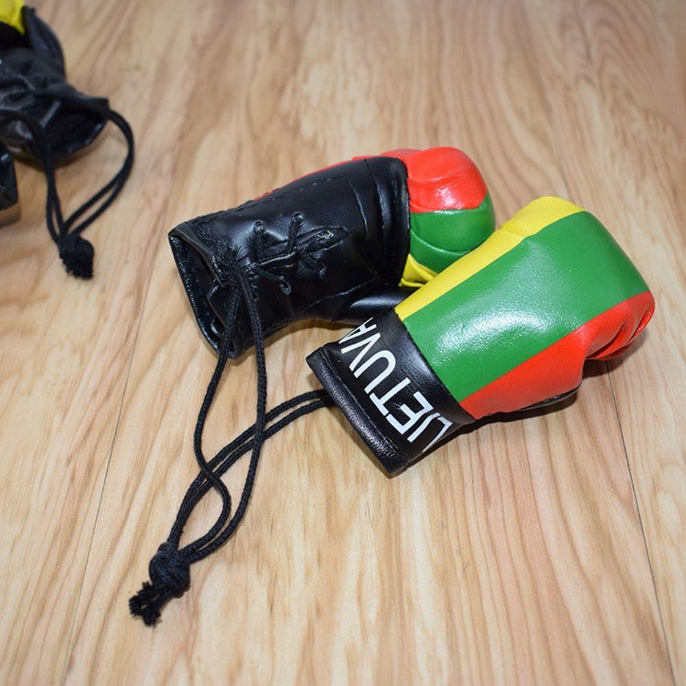 1 Pair Hanging Boxing Gloves Pendant Leather Mini Boxing Gloves  Girls Gifts